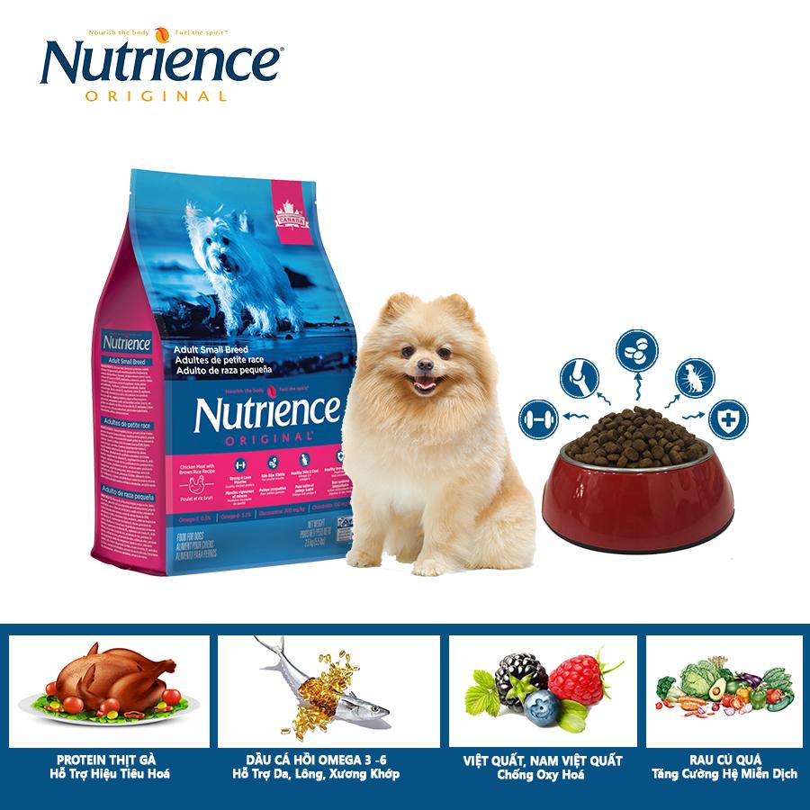 Thức Ăn Cho Chó Phốc Nutrience Original - Thịt gà, rau củ và trái cây tự nhiên