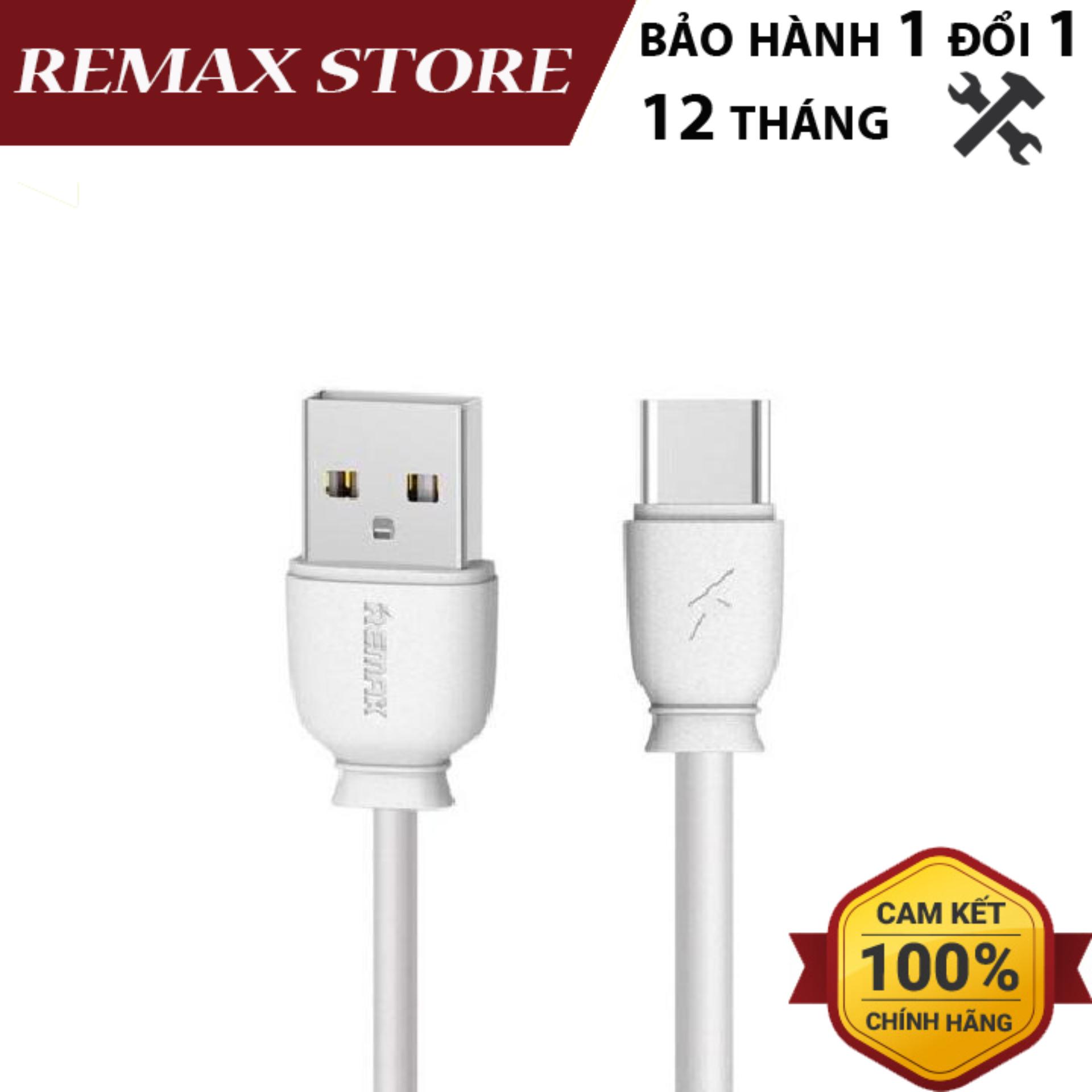 Cáp sạc nhanh Remax RC-134a cổng Type C dài 1 mét max 2.1A