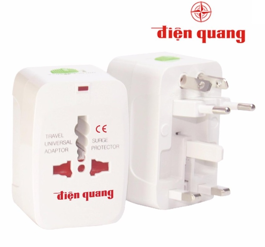 Phích cắm chuyển đổi đa năng du lịch điện quang đq epc nk-803-k-b