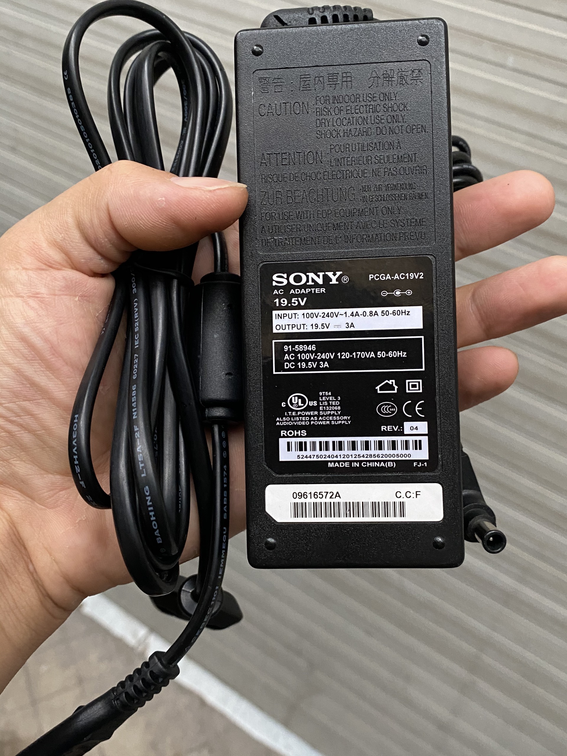 Dây nguồn tivi sony 19.5V bảo hành 12 tháng