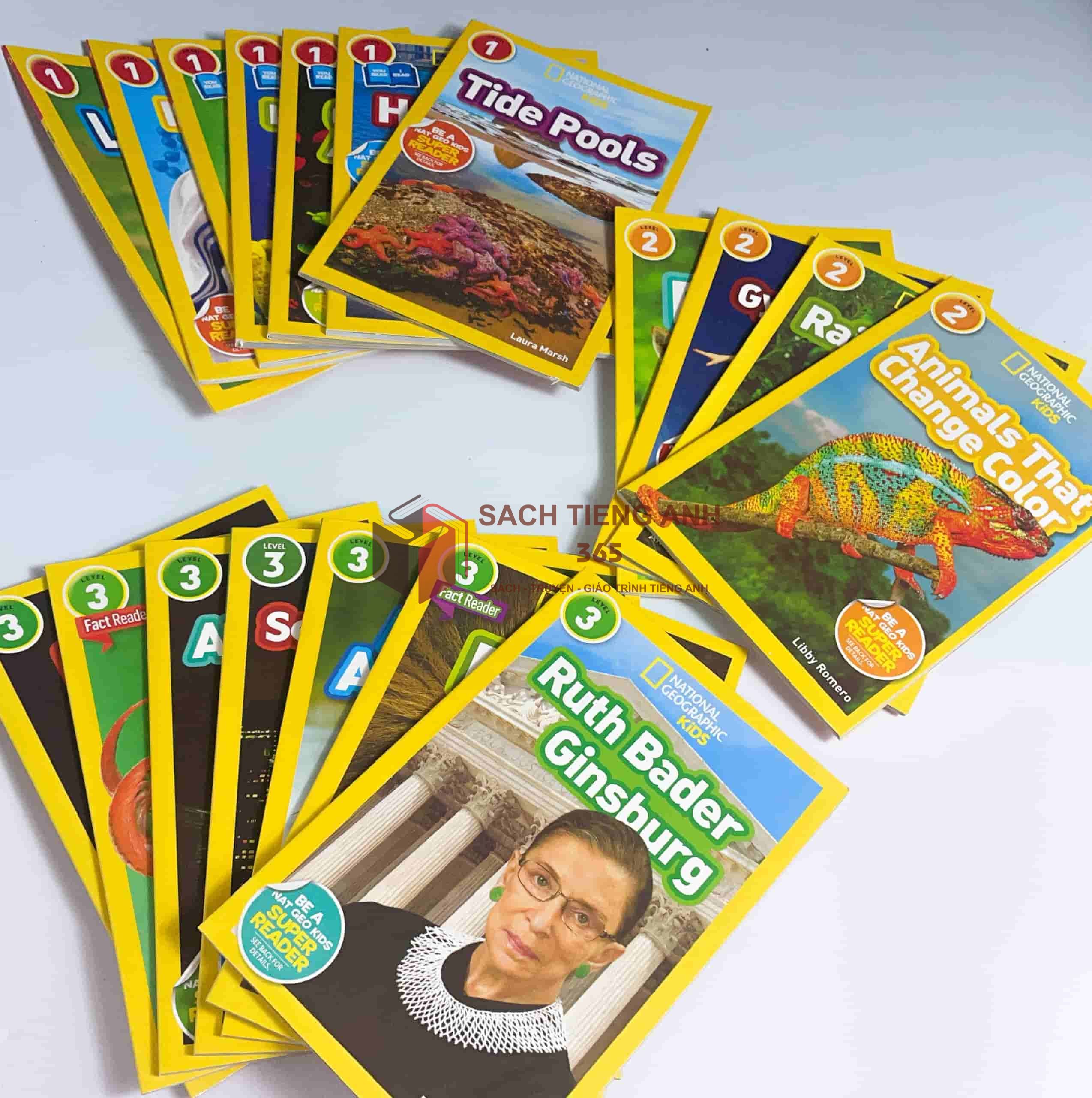 {bản mix 3 levels) national geographic kids 3 levels - 18 books