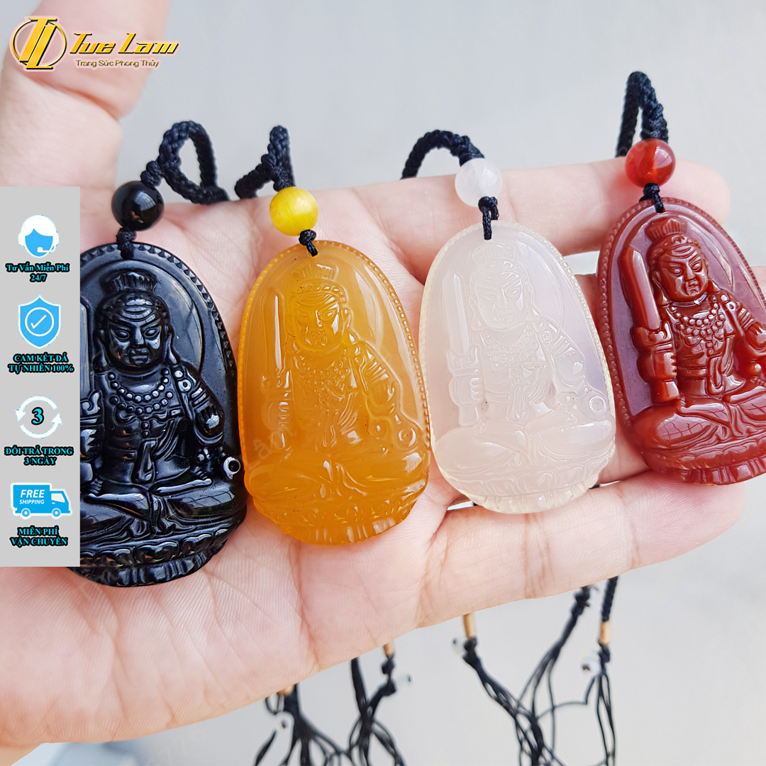 Dây chuyền mặt phật bất động minh vương, phật bản mệnh dành cho người tuổi dậu, bình an may mắn - Tuệ Lâm