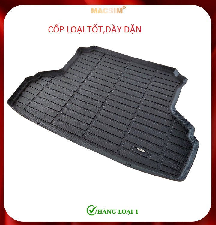 Thảm lót cốp xe ô tô Toyota Yaris 2023+ nhãn hiệu Macsim chất liệu TPE cao cấp màu đen Giá 650,000 Đồng*Miễn phí vận chuyển