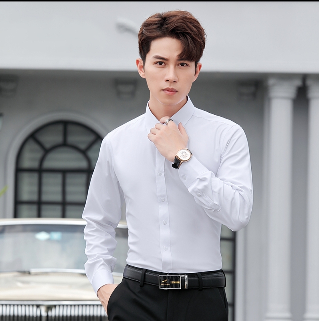 Áo sơ mi nam công sở Áo sơ mi nam dài tay Hàn Quốc