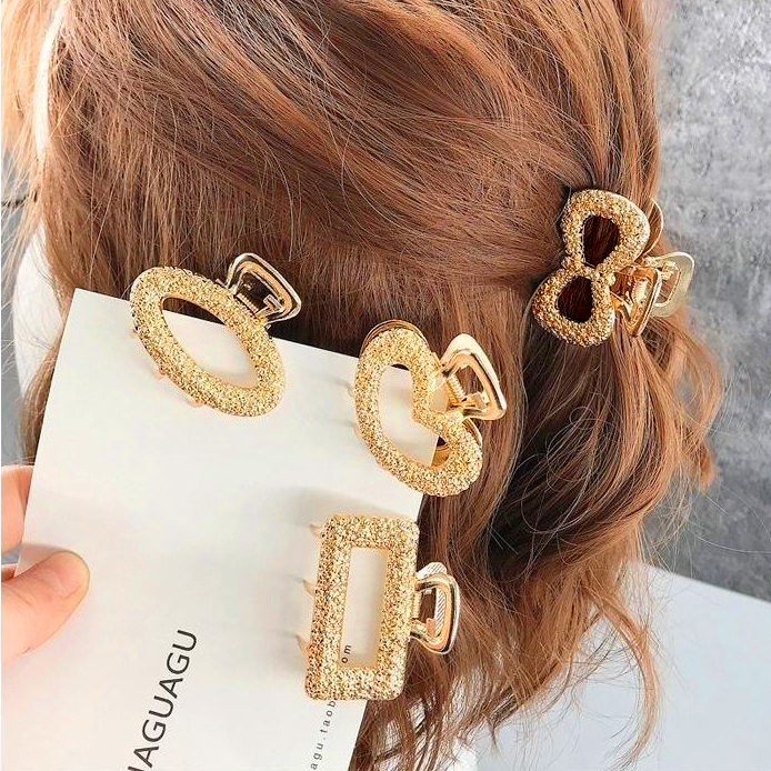 Kẹp tóc càng cua nhỏ nhắn 4CM vàng đồng xinh xắn Ni9 K102