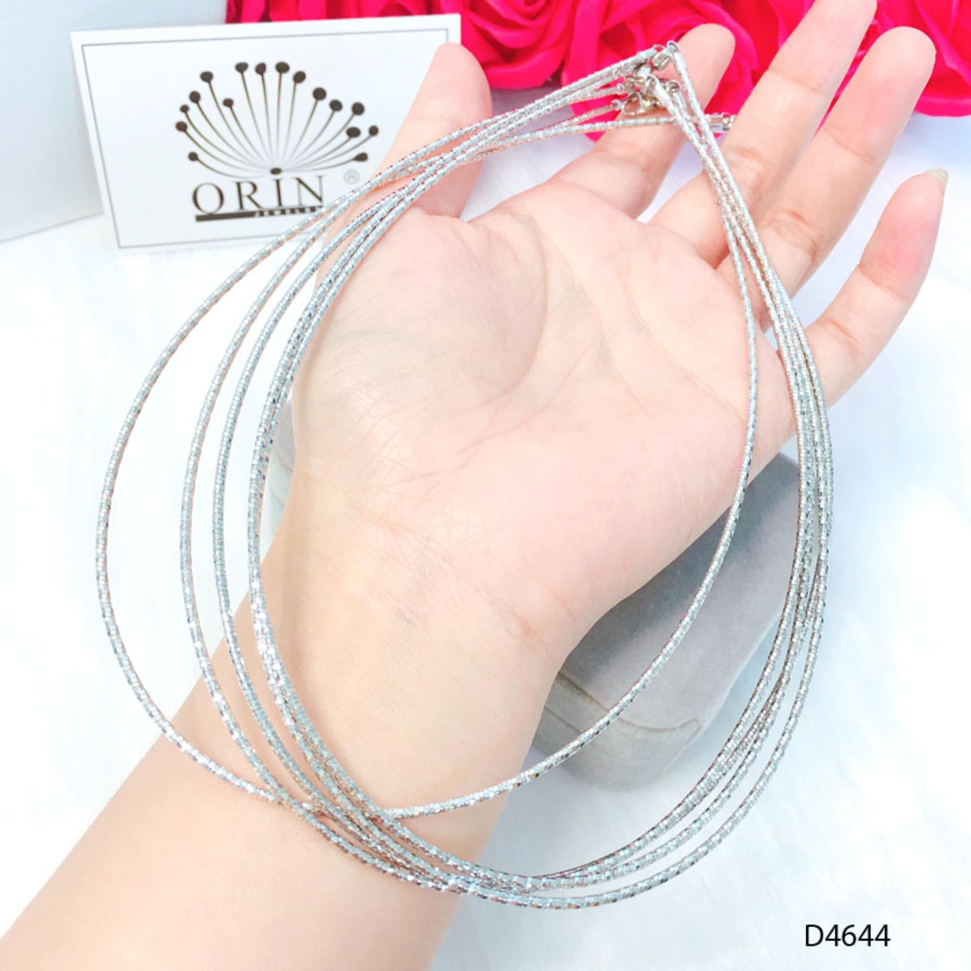 Kiềng dẻo bạc thiết kế cao cấp Orin D4644 - Long Tien