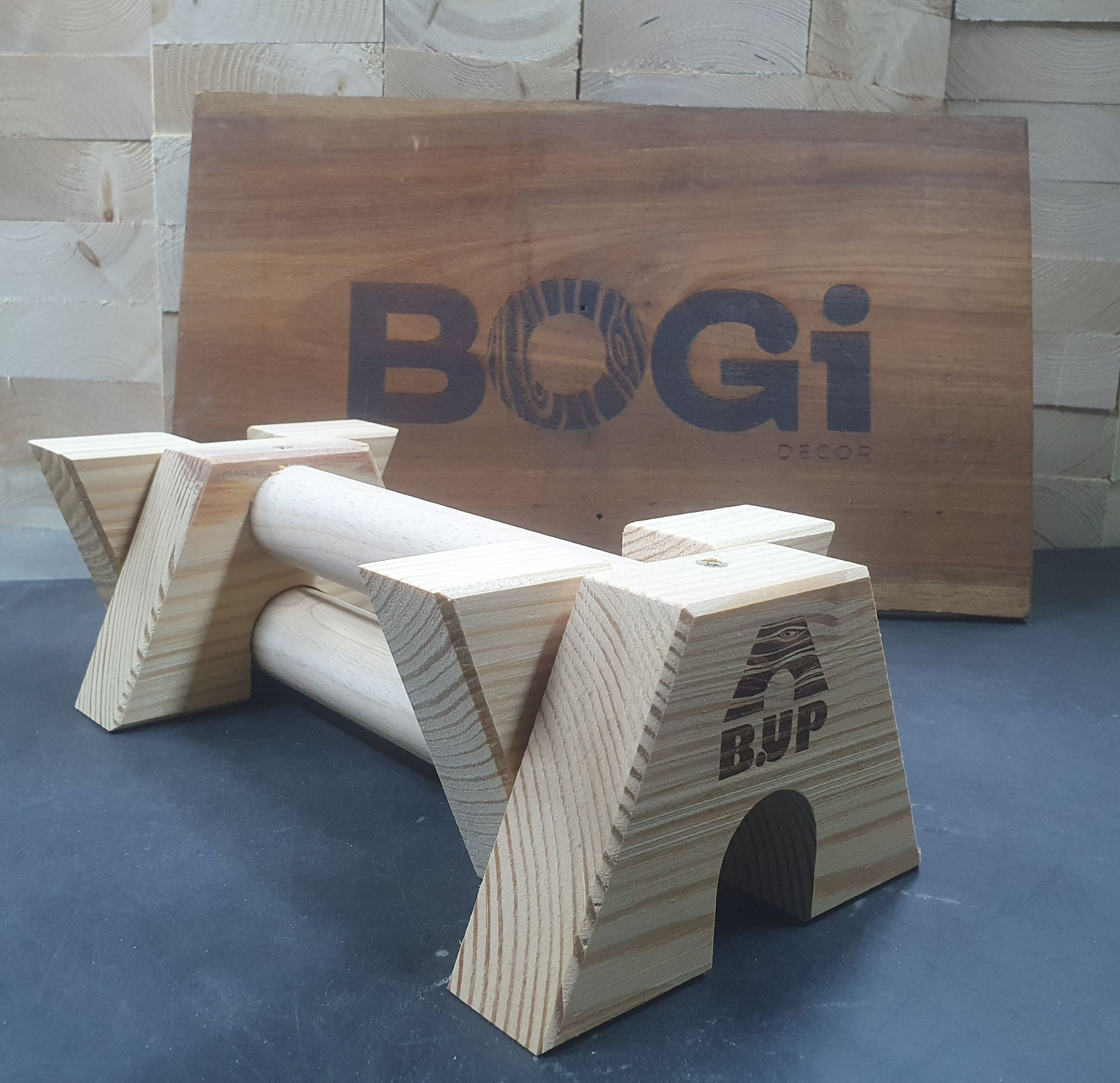   SIÊU GỌN  PARALLETTES GỖ - DỤNG CỤ HÍT ĐẤT CHỐNG ĐẨY BẰNG GỖ THÔNG  bản thấp  