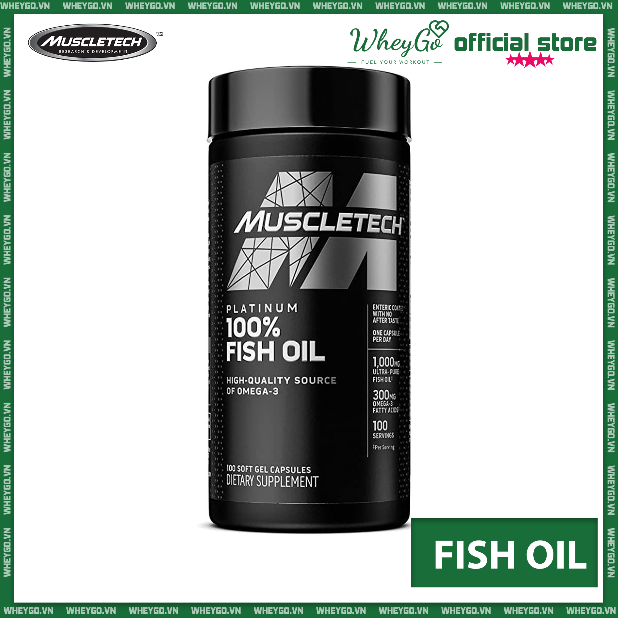 Viên uống dầu cá MuscleTech Platinum 100% Fish Oil