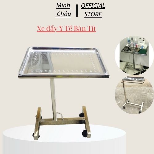 Bàn tít, xe đẩy y tế chuyên dụng đựng dụng cụ dùng trong y tế, spa , thẩm mỹ