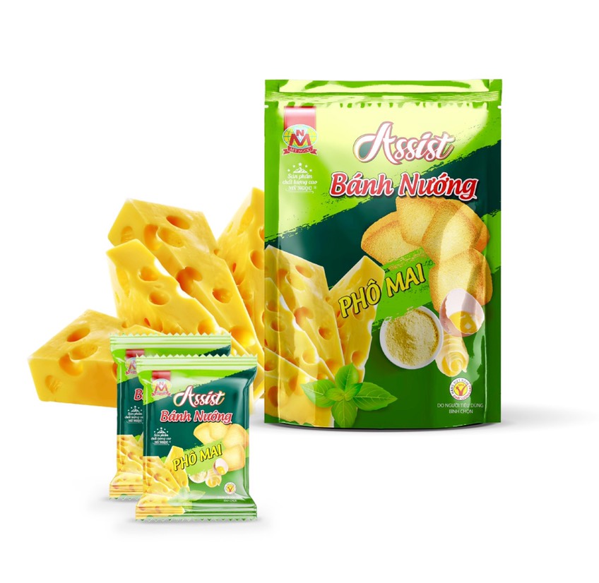 Assist - 220g Bánh Nướng Phô Mai Giòn Tan