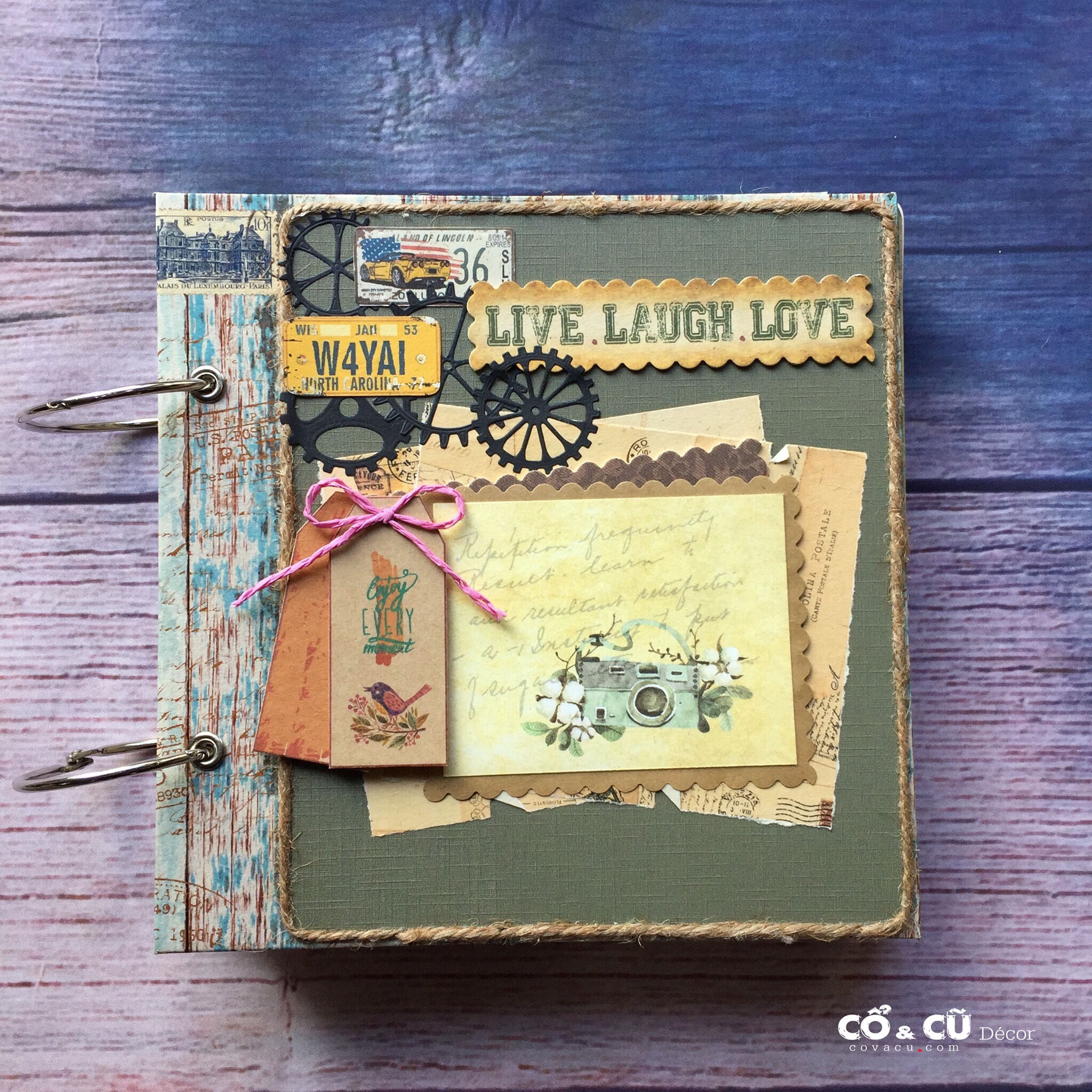 Album scrapbook live laugh love - 3l