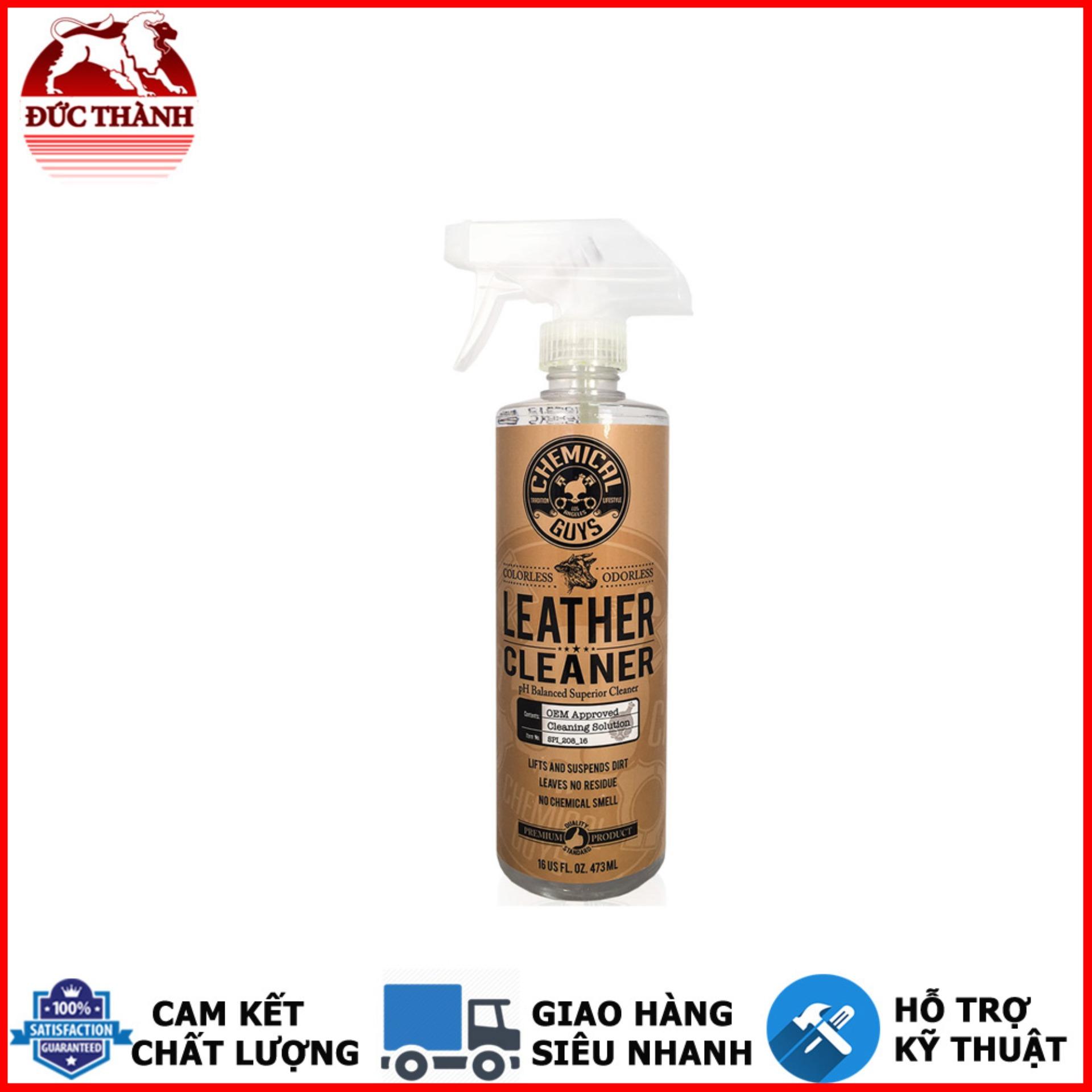 Dung dịch vệ sinh nội thất ghế da Chemical Guys Leather Cleaner 16oz