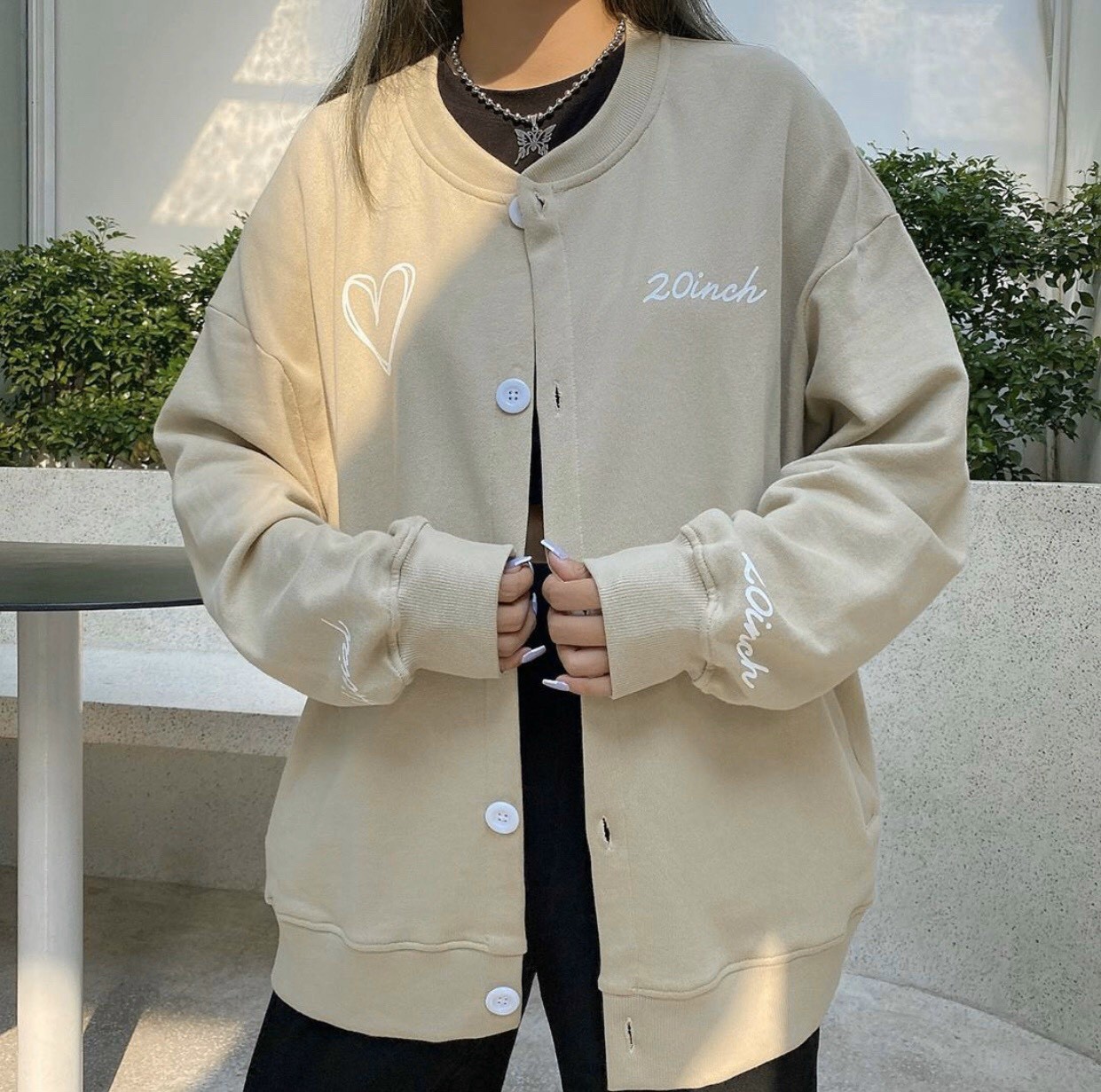 [HCM][FREESHIP TOÀN QUỐC] Áo khoác cardigan nam nữ unisex mẫu thêu tim phối màu giá rẻ đi học đi chơi 4young