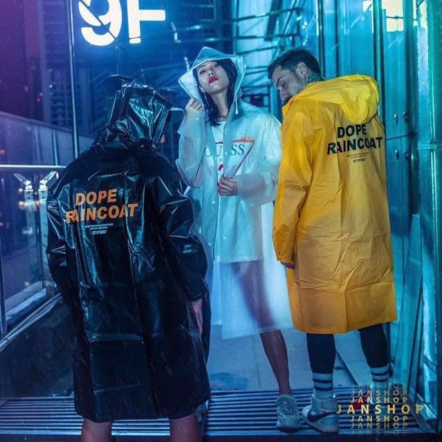 [HCM]Áo mưa Thái Lan teen Dope Raincoat siêu hot ( Vàng và Đen)