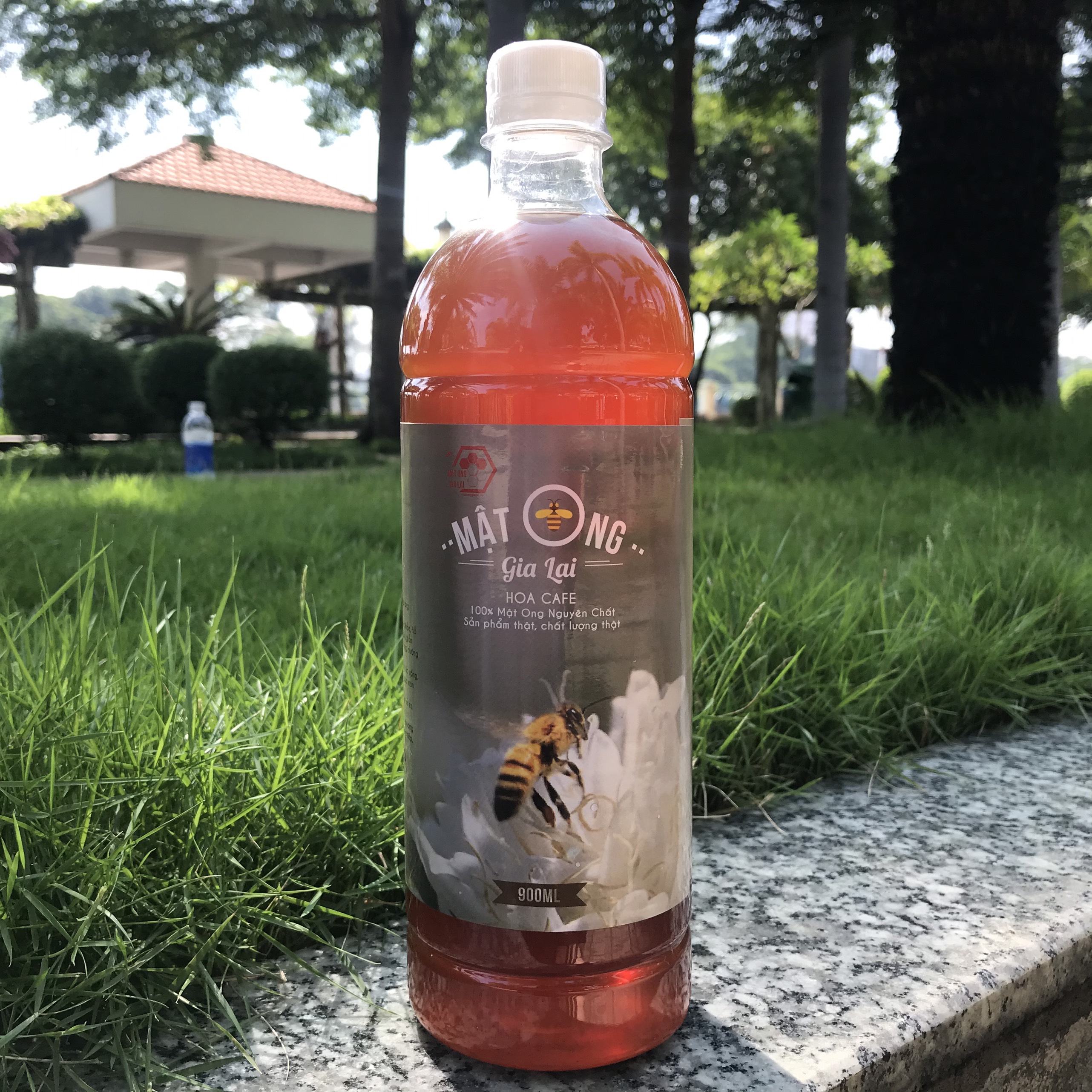 Mật ong hoa cà phê nguyên chất 900ml (1250gr) - hàm lượng đường C4 chỉ 0,5% - gần như mật ong rừng.