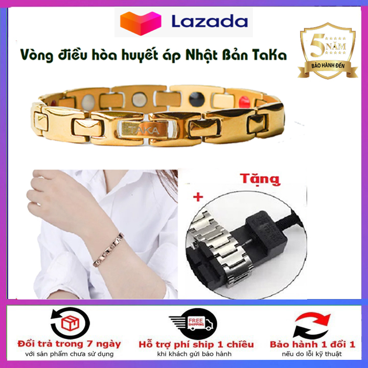 VÒNG ĐIỀU HÒA HUYẾT ÁP NHẬT BẢN TAKA, VÒNG ĐEO TAY ỔN ĐỊNH HUYẾT ÁP, ĐEO TAY ỔN ĐỊNH HUYẾT ÁP CAO, HUYẾT ÁP THẤP CÔNG DỤNG NHƯ VÒNG TOMA, SAKURA NHẬT BẢN [TẶNG KÈM DỤNG CỤ CẮT DÂY 109K]