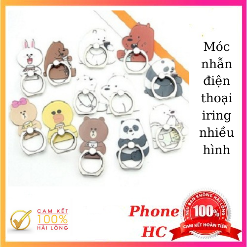 MÓC NHẪN ĐIỆN THOẠI IRING NHIỀU HÌNH 3D SIÊU ĐẸP - GIÁ ĐỠ IRING SANG TRỌNG