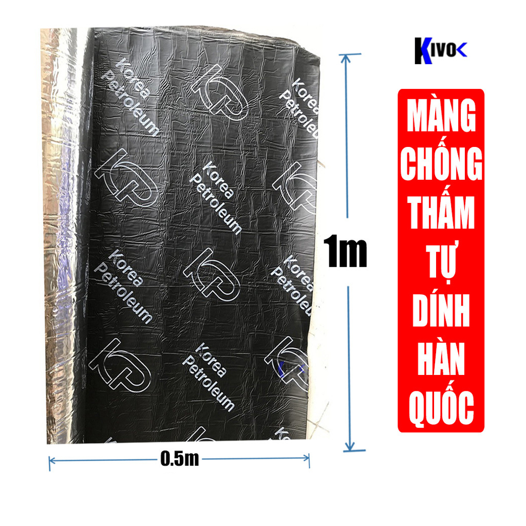 Băng Keo Chống Thấm Hàn Quốc Korea Petroleum Siêu Dính - Giấy Dầu Chống Thấm Mái Tôn - Băng Keo Siêu Dính Chống Thấm Nước Chống Dột Mái Nhà Mái Tôn Trần Nhà, Bang Keo Chong Tham, Màng Chống Thấm Tự Dính - Kivovi