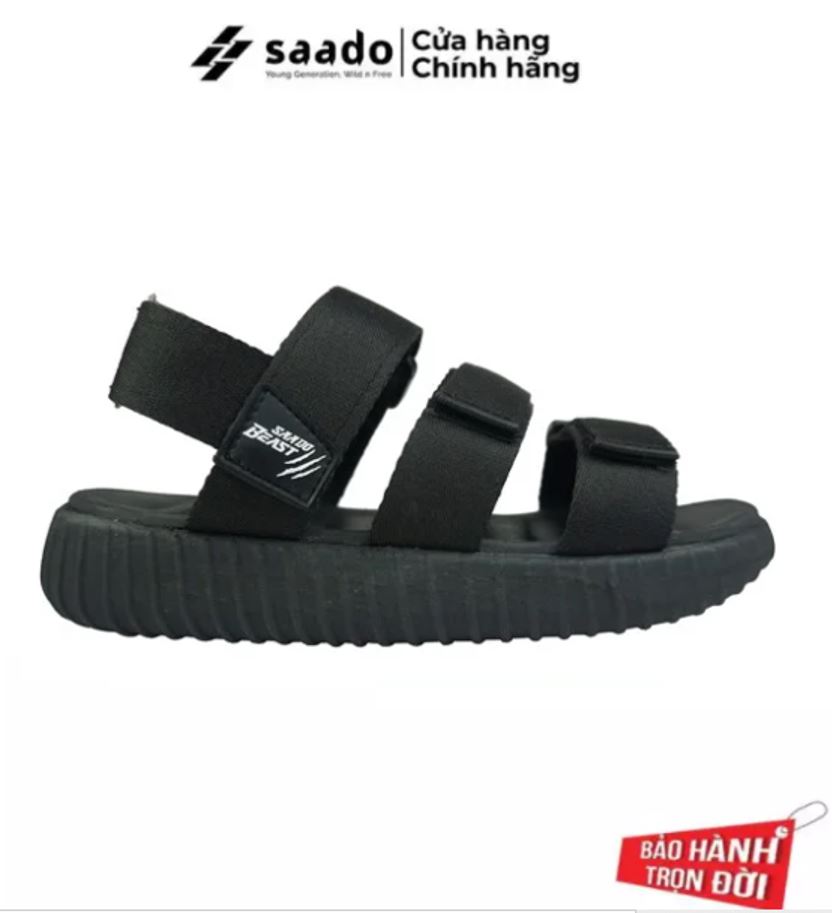 Giày Sandal Nam SAADO BE03 - BLACK WOLF