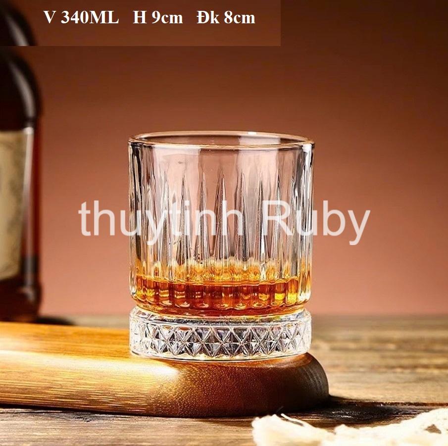 Set 6 Ly uống nước thủy tinh pha lê 360ml, cốc thủy tinh pha lê uống bia, cốc uống whisky, Ly uống rượu vang sâm panh, Ly cốc uống nước, wine glass