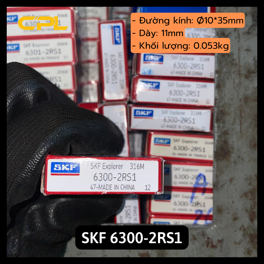 Vòng bi bạc đạn skf 6300 2rs1 - phụ tùng ô tô