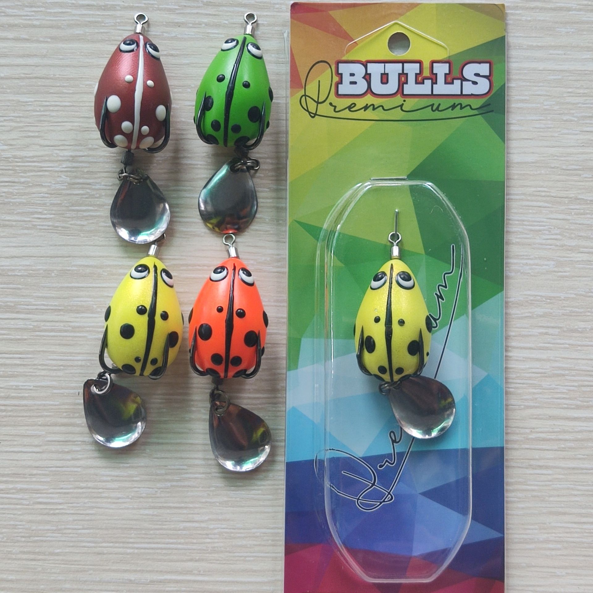 Mồi câu lure nhái hơi Bull mini 3cm 6g