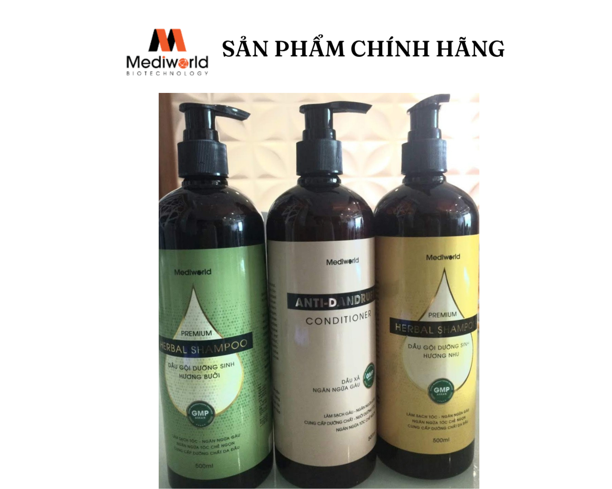 Dầu gội đầu dưỡng sinh Premium Herbal Shampoo 500ml