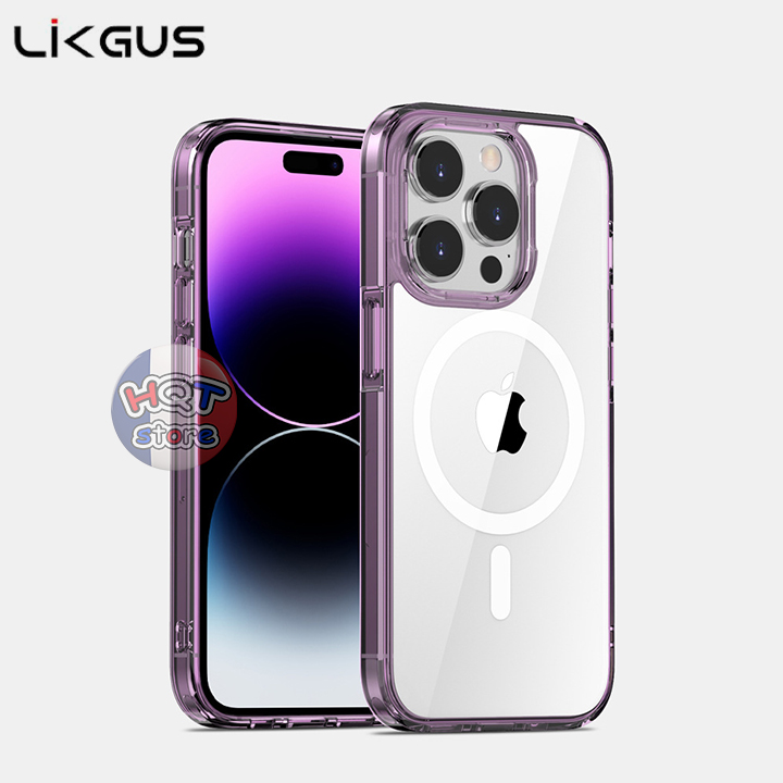 Ốp lưng trong suốt likgus zero magsafe iphone 14 pro max / 14 pro / 14 plus / 14