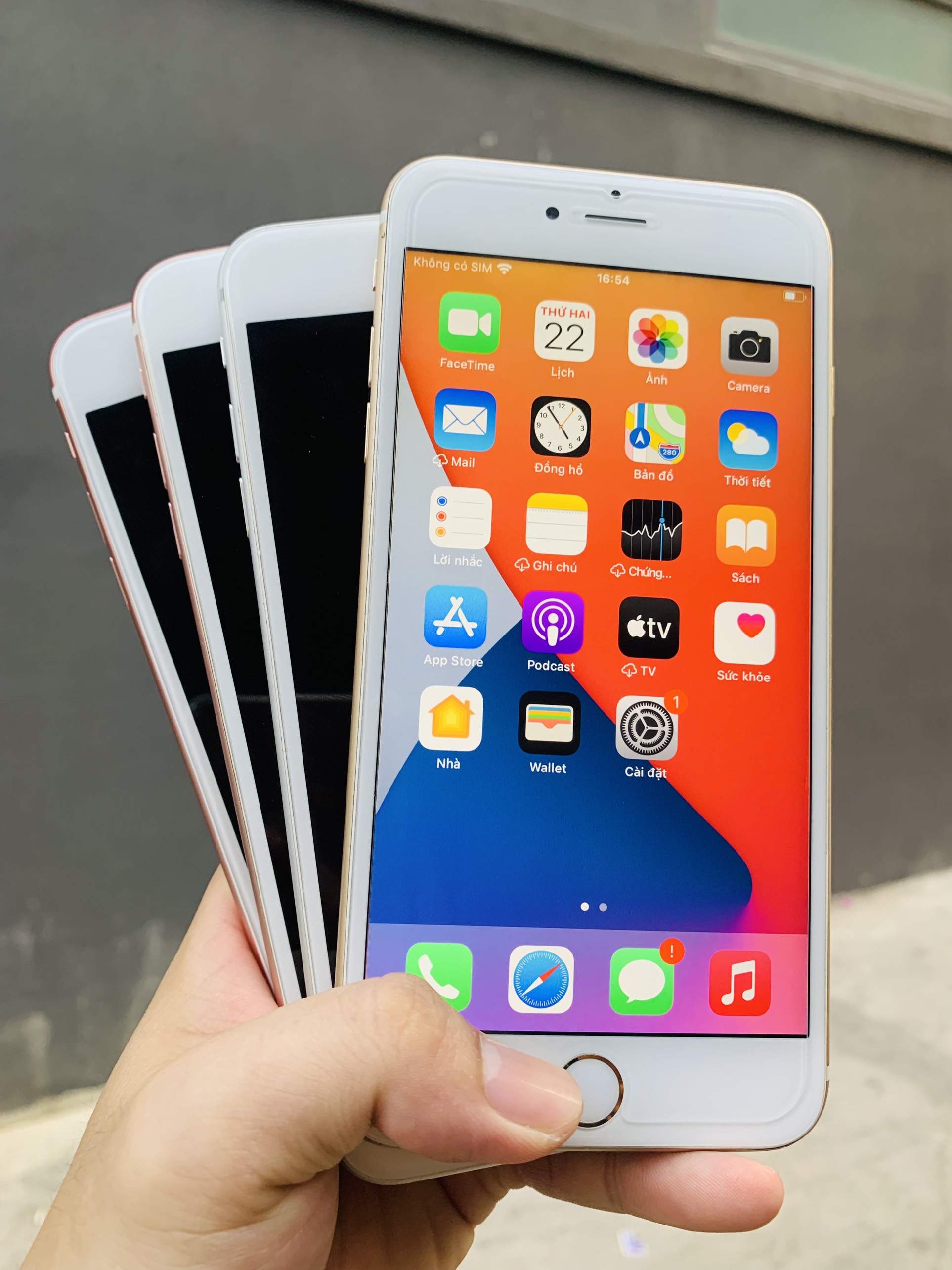 Điện thoại 6S Plus Quốc tế nguyên zin đẹp 98-99 kèm cường lực ốp lưng BH 06 tháng