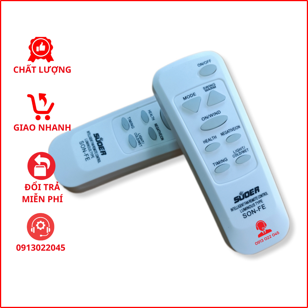Điều khiển đa năng cho nhiều loại quạt của Việt Nam và Trung Quốc sản xuất.