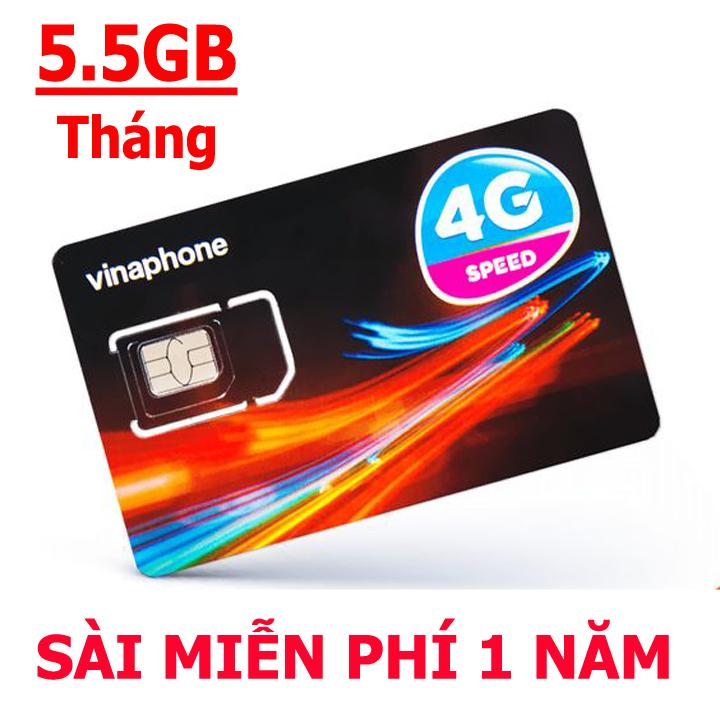 Sim vina 4g d500 trọn gói 1 năm 5,5gb data tốc độ xuyên tường ,sim 3g 4g vina hơn cả tốc độ