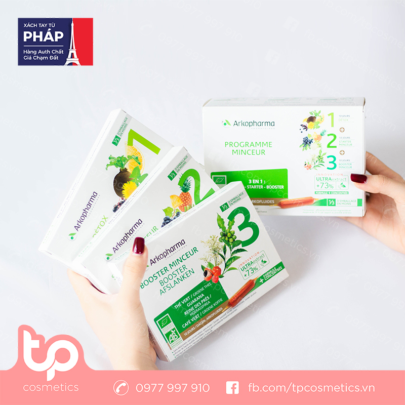 Detox Giảm Cân 3 Giai Đoạn Arkopharma Programme Minceur 30 ống
