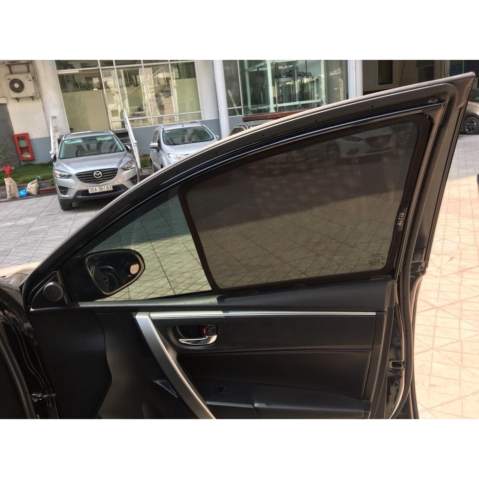 Che nắng nam châm xe Toyota Altis 2014-2015-2016-2017-2018-2019-2020-2021, tấm che nắng, bộ 4 rèm che nắng kính sườn dành cho xe Toyota Altis 2014 đến 2019, loại 1 dày dặn, nam châm cực hút, thiết kế chuẩn form xe, chắn nắng hiệu quả