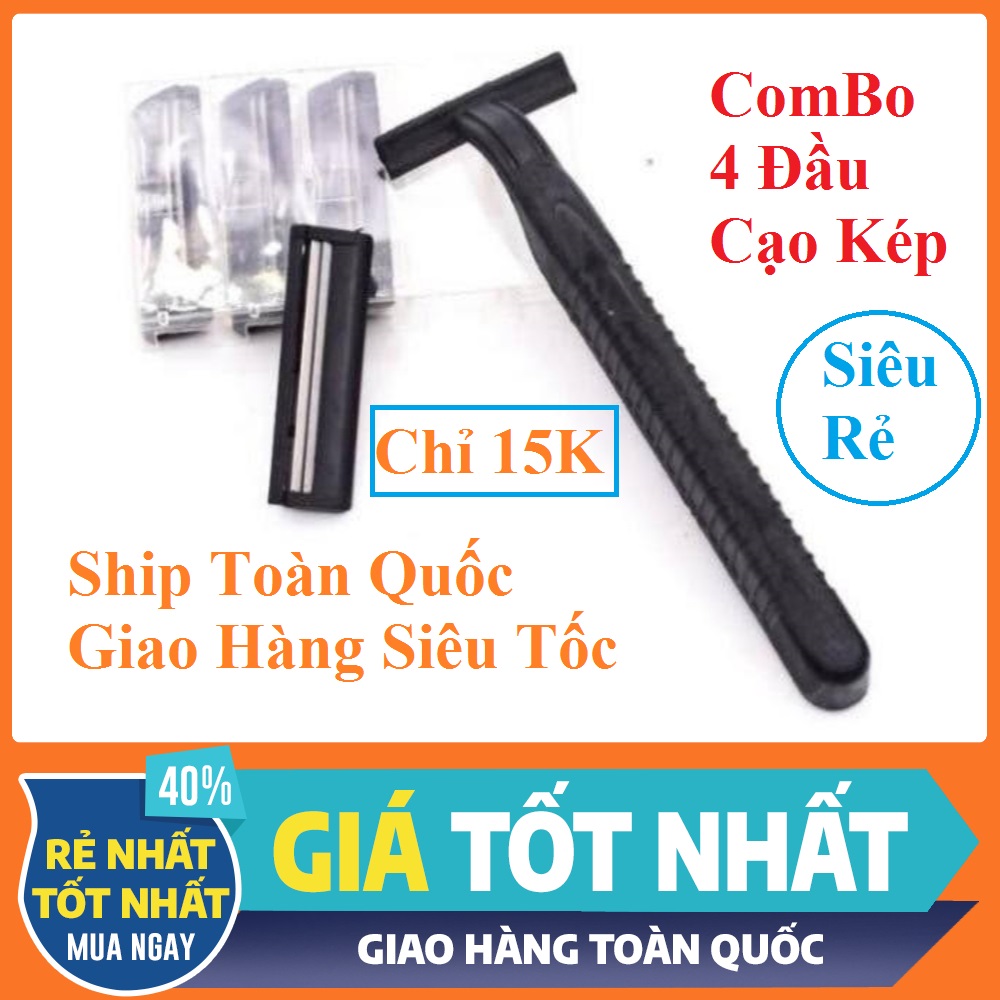 Dao Cạo Râu Du Lịch 4 Đầu Cạo Lưỡi Kép Evanst Tiện Lợi Gia Đình Và Du Lịch [ Có Video Ảnh Thật Sản Phẩm ]