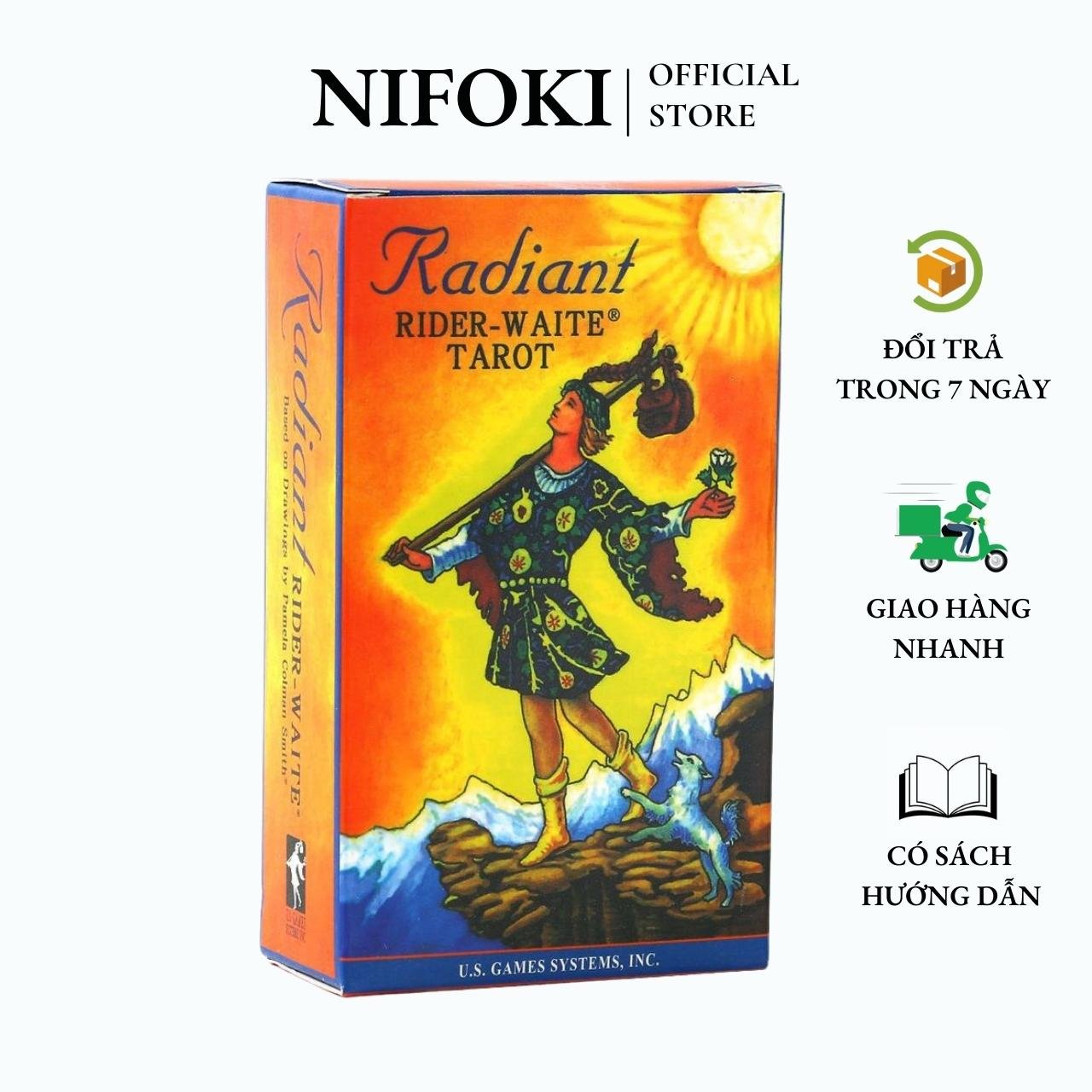 Bộ Bài Radiant Rider-Waite Tarot – Tin Edition Size Gốc