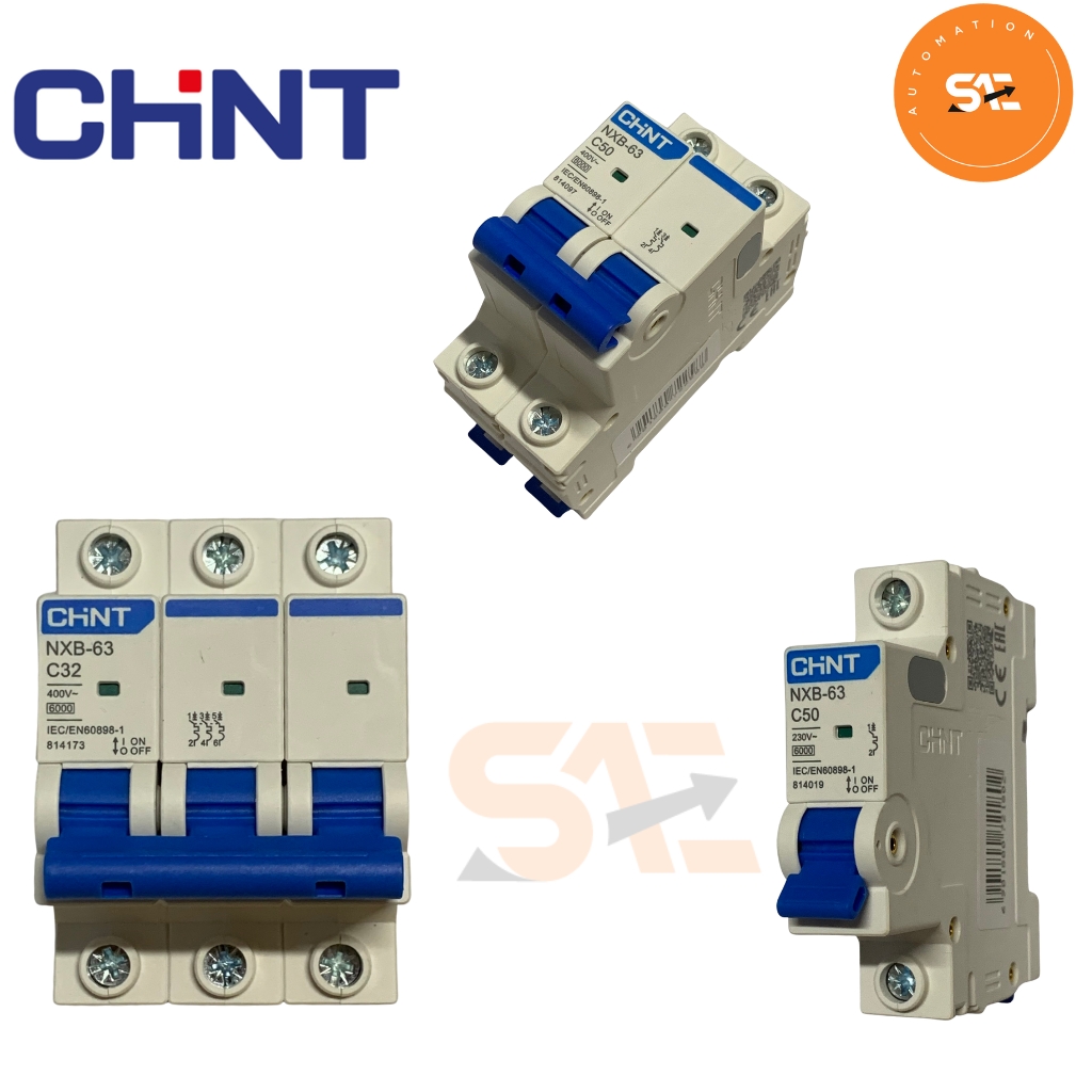 Aptomat 1pha/2pha/3pha 6a-63a chint nxb-63
