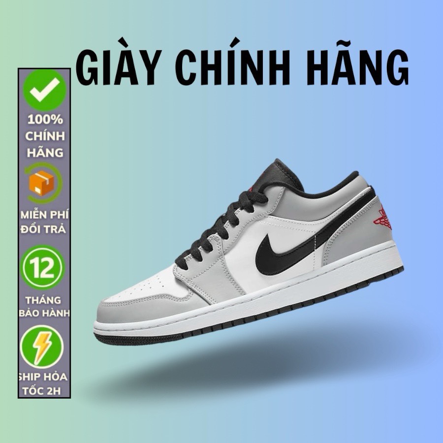 (Chính Hãng ) Giày Jordan 1 Low Light Smoke Grey Men's  553558-030