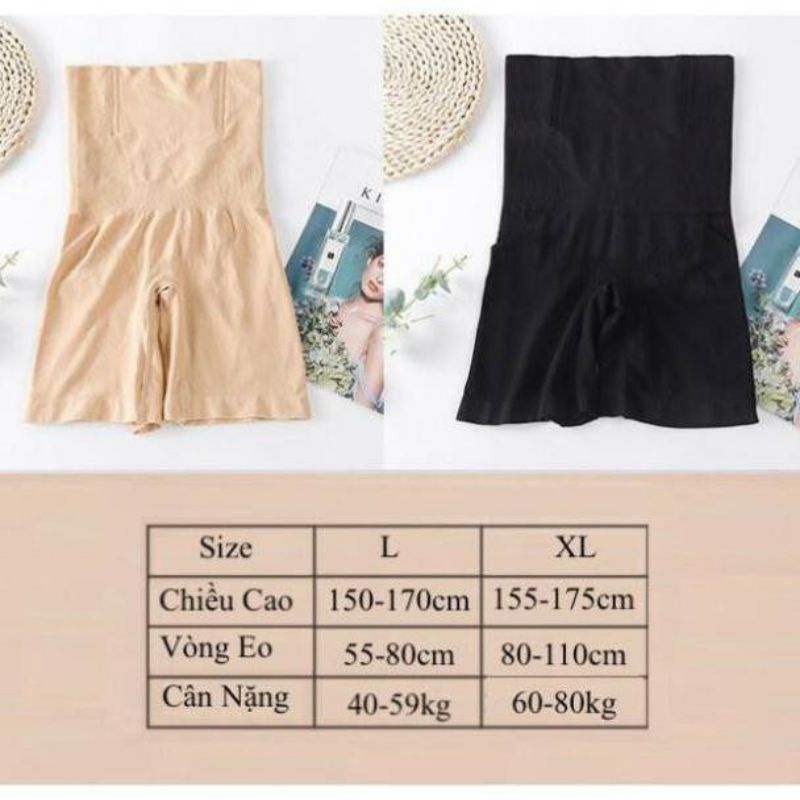Quần gen đùi nịt bụng định hình, eo thon có thanh chống cuộn