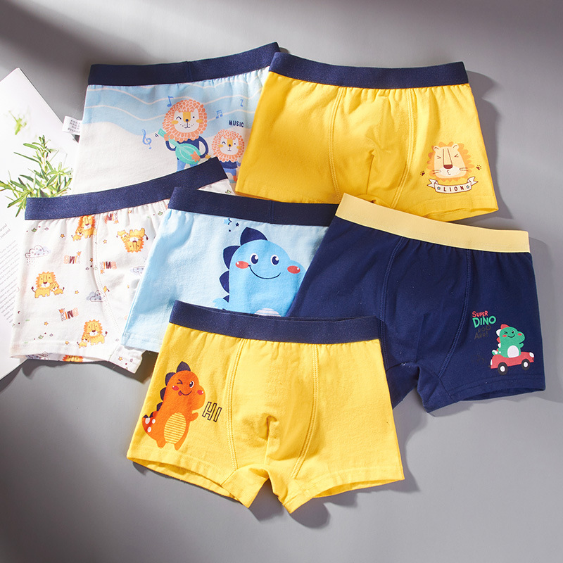 6 quần sịp bé trai đủ size 7-45kg chất cotton mềm
