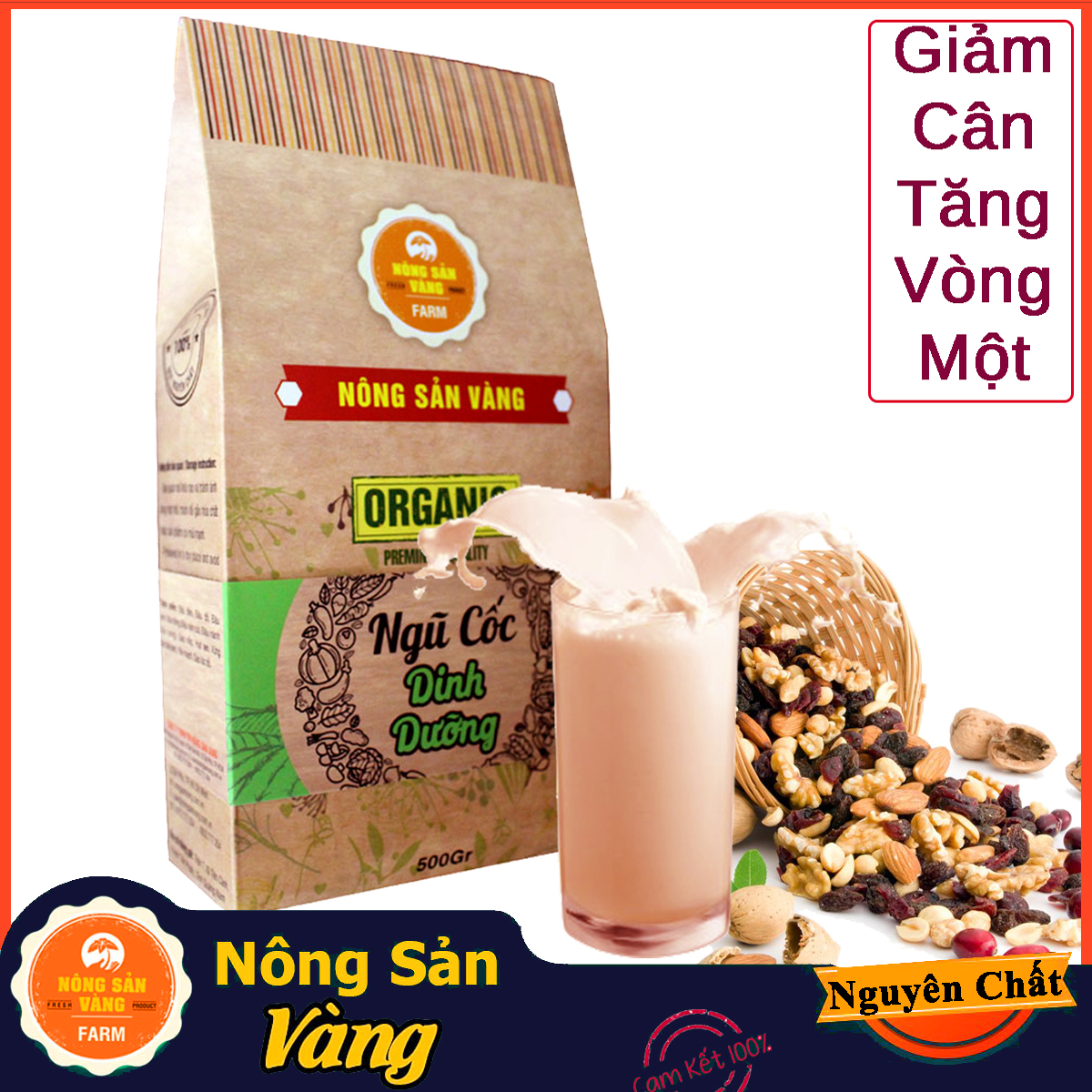 [HCM]Bột Ngũ Cốc giảm cân tăng vòng 1 Ngũ Cốc Cao Cấp 500gr gồm nhưng loại (gạo lức đậu nành (đậu tương) yến mạch vừng đen ( Mè đen) ngô đậu xanh đậu đỏ đậu đen hạt sen)