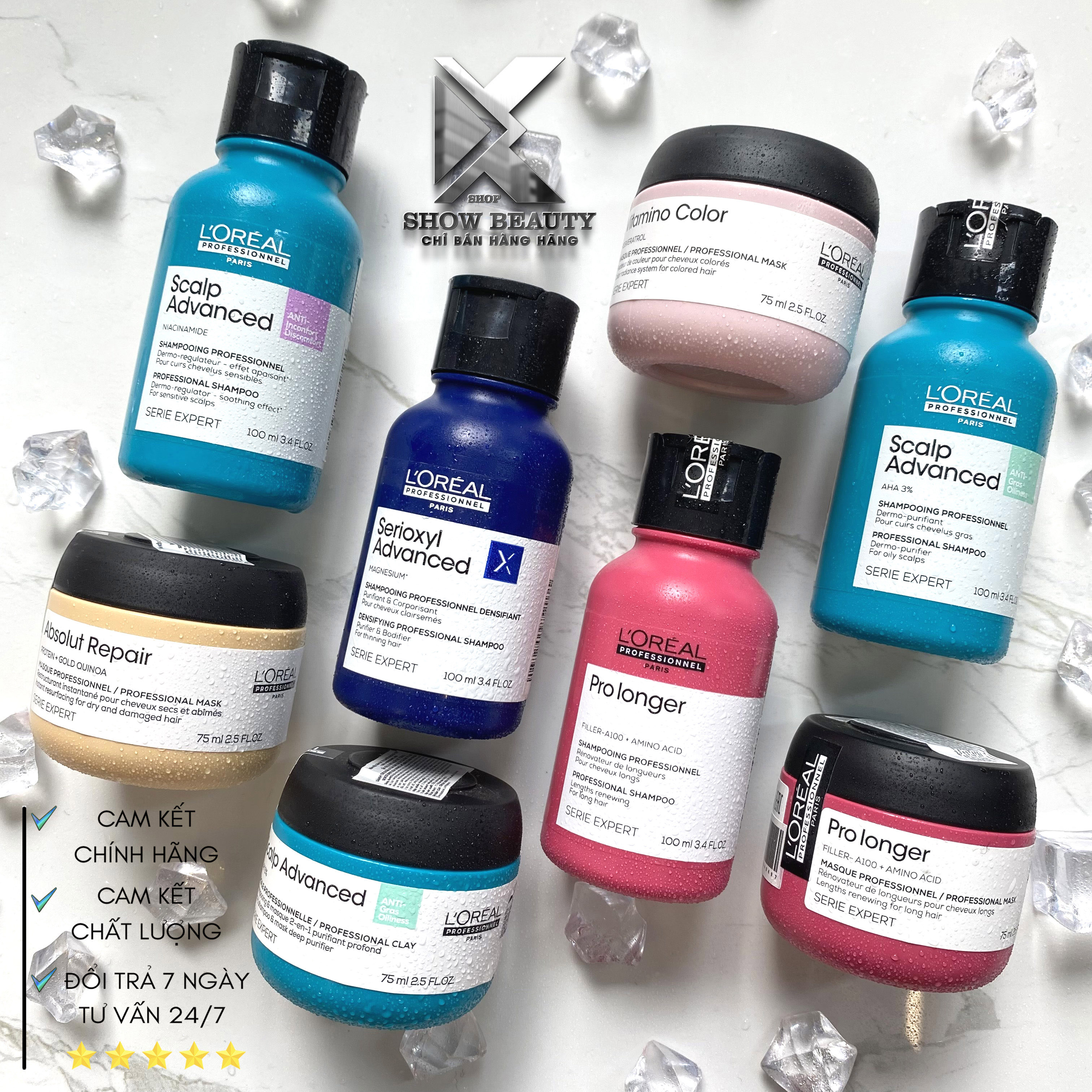 Dầu Gội Hấp Ủ Phục Hồi Tóc Hư Tổn, Chống Tóc Gãy Rụng, Giúp Tóc Mọc Nhanh Và Bảo Vệ Màu Tóc Nhuộm - Loreal Professionnel