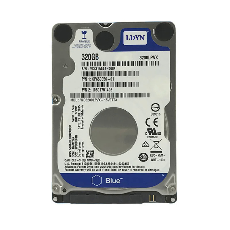160GB 250GB 320GB 500GB 1TB 2TB nội bộ máy tính xách tay Ổ Cứng Máy Tính Xách Tay PC thành phần 2.5hdd SATA2-SATA3 8Mb 32Mb 5400rpm-7200rpm HDD
