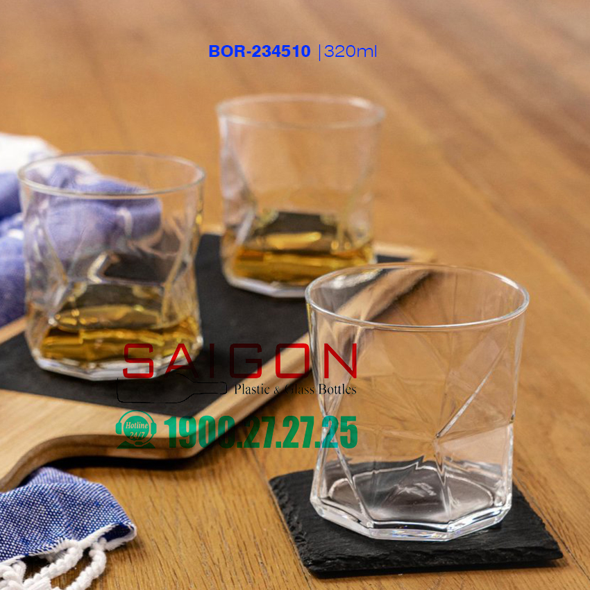[HCM]Ly Thủy Tinh Cassiopea Bormioli Rocco 320ml | Thủy Tinh Cao Cấp Nhập Khẩu Italia