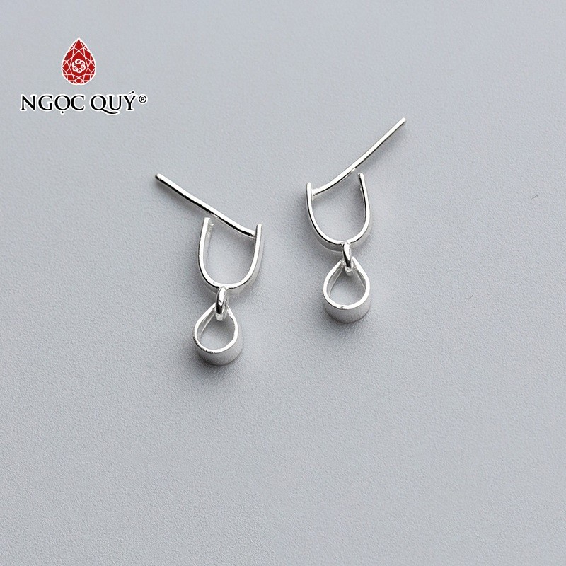 [HCM]Charm bạc s925 hình khoen móc mặt dây chuyền mặt tỳ hưu mặt phật (charm bi và phụ kiện) size 6mm