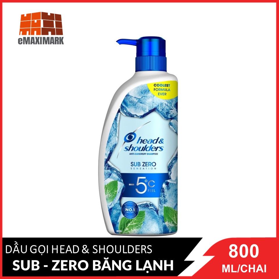 Dầu gội Head&Shoulders Băng lạnh Subzero 800ml