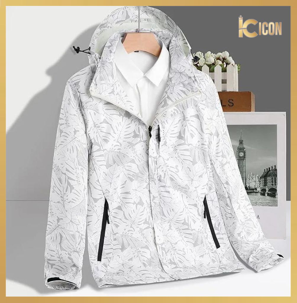 Áo khoác gió 2 lớp chất gió cao cấp, áo khoác nam họa tiết thời trang phong cách ag04 - icon