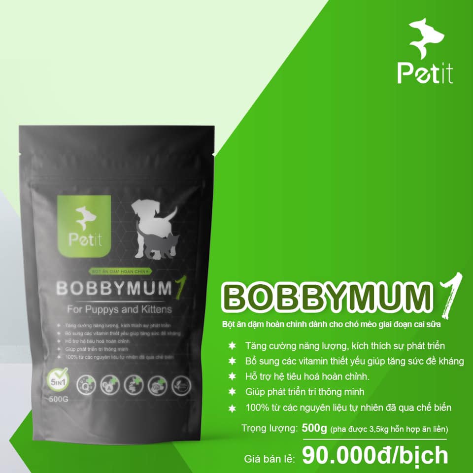 BOBBYMUM 1 THỰC PHẨM BỔ SUNG DINH DƯỠNG KÈM BỮA ĂN HÀNG NGÀY