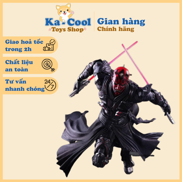 Mô hình chiến binh star wars no.4 darth maul 1200dm - đồ chơi manga xuka, xeko, chaien, naruto, one piece, sakura, doraemon