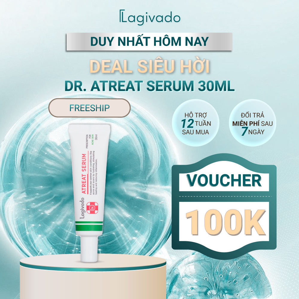Tinh chất serum giảm mụn, mờ thâm, ngừa sẹo rỗ Hàn Quốc Lagivado Dr. ATreat Serum 30 ml