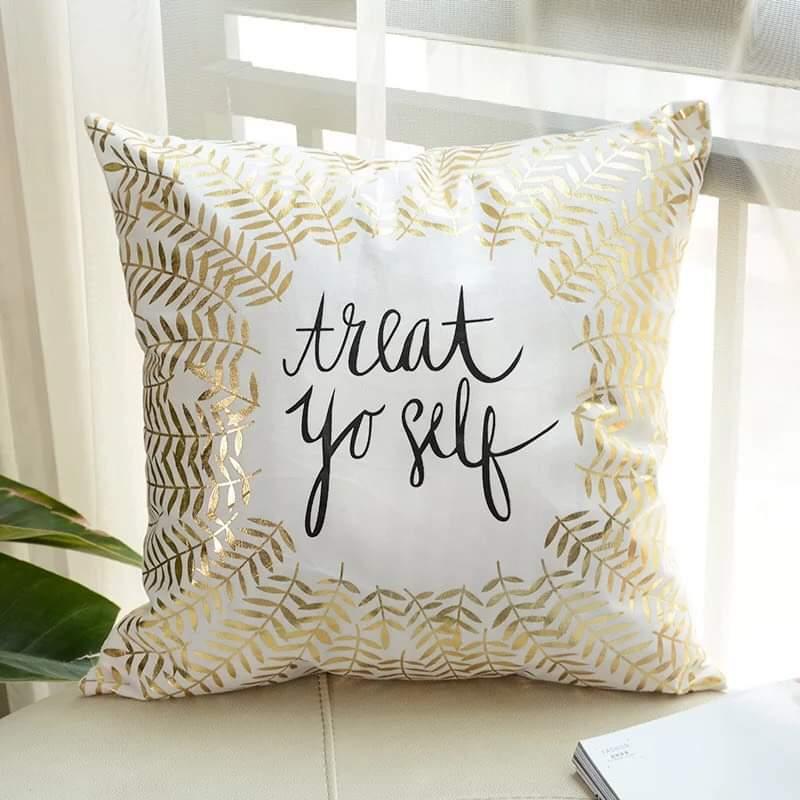 Bộ vỏ gối tựa ghế sofa màu nhũ cao cấp